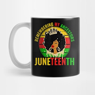 Juneteenth shirt women African American black Women 1865 Mug